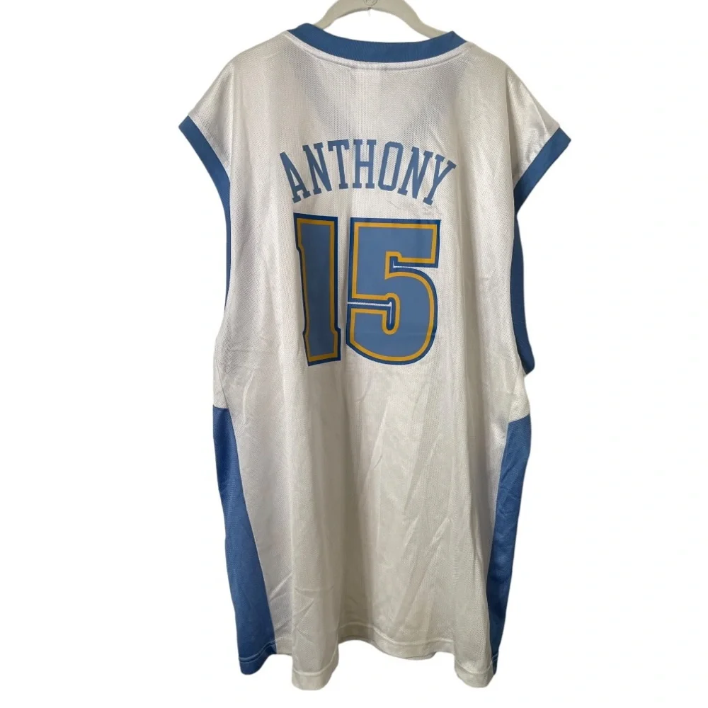 NBA Reebok Denver Nuggets Carmelo Anthony Basketball Jersey‎ #15 2XL